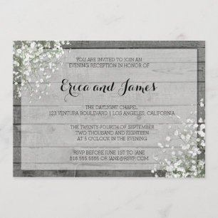 RUSTIC BABY'S AANVANGENDE INVITATIE #2 KAART