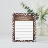 Rustic Baby's adem op donkerhout huwelijksadvies (Staand voorkant)