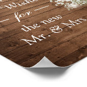 Rustic Baby's borstlampjes Teken goed Poster (Hoek)