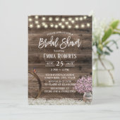 Rustic Baby's Breath Barn Wood Vrijgezellenfeest Kaart (Staand voorkant)