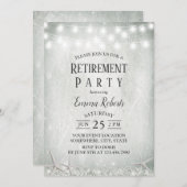 Rustic Baby's Breath Beach Starfish Retirement Kaart (Voorkant / Achterkant)