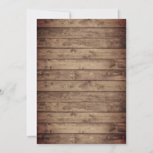 Rustic Baby's Breath Family Tree Reunion Kaart (Achterkant)