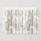 Rustic Baby's Breath Floral Jar Wood Vrijgezellenf Kaart (Achterkant)