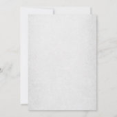 Rustic Baby's Breath Floral Silver Baby shower Kaart (Achterkant)