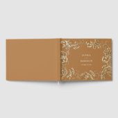 Rustic Baby's Breath Goldenrod Wedding Guest Book Gastenboek (Volledig)