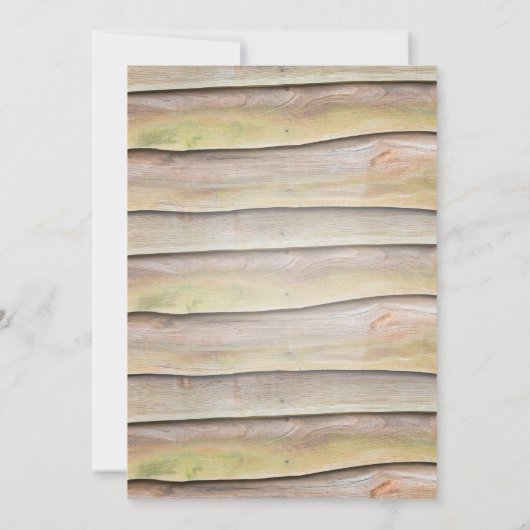 Rustic Baby's Breath Heart Twinkle Wedding Kaart (Achterkant)