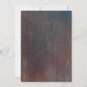 Rustic Baby's Breath Mason Jar Baby Geboortefoto Aankondiging (Achterkant)