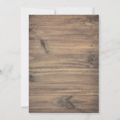 Rustic Babys Breath Mason Jar Lights Wedding Kaart (Achterkant)