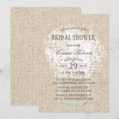 Rustic Baby's Breath Mason Jar Vrijgezellenfeest Kaart (Voorkant / Achterkant)