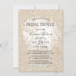 Rustic Baby's Breath Mason Jar Vrijgezellenfeest Kaart