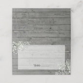 RUSTIC BABY'S BREATH PLACE KAART PLAATSKAARTJE (Buitenkant ongevouwen)