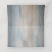 Rustic Baby's Breath & String Lights Wedding Plaatskaartje (Binnenkant ongevouwen)