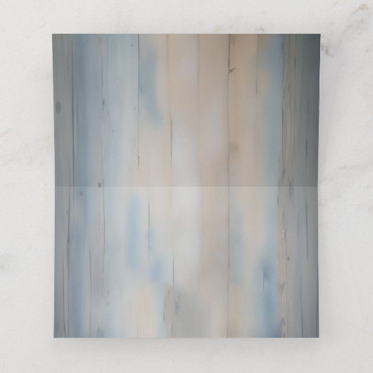 Rustic Baby's Breath & String Lights Wedding Plaatskaartje (Binnenkant ongevouwen)