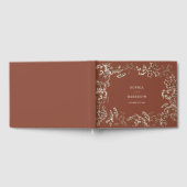 Rustic Baby's Breath Terracotta Wedding Gastenboek (Volledig)