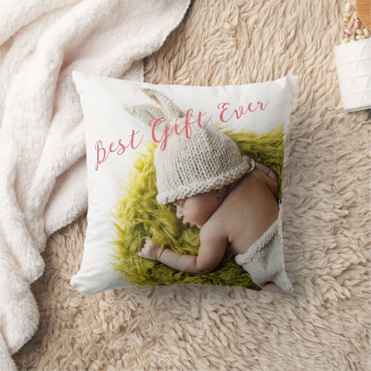 Rustic Baby's eerste kerstcadeau Kussen (Deken)