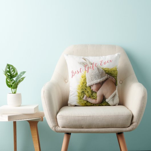 Rustic Baby's eerste kerstcadeau Kussen (Stoel)