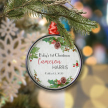 Rustic Baby's eerste kerstman Holly & Pine