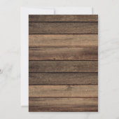 Rustic Baby's paardehuis met paardenschoen Kaart (Achterkant)