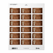 Rustic Baby's Rreath Lights Return Address Label (Full Sheet)