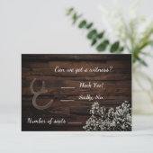 Rustic Baby's RSVP-kaart Kaart (Staand voorkant)