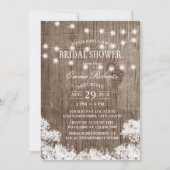 Rustic Baby's Vrijgezellenfeest met adem & String  Kaart (Voorkant)