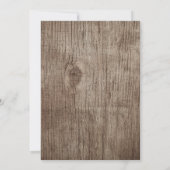 Rustic Baby's Vrijgezellenfeest met adem & String  Kaart (Achterkant)