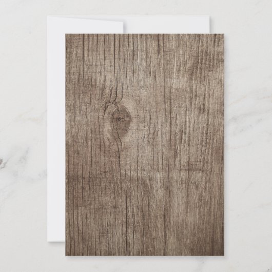 Rustic Baby's Vrijgezellenfeest met adem & String  Kaart (Achterkant)