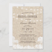 Rustic Baby's Vrijgezellenfeest met adem & String  Kaart (Voorkant)