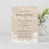 Rustic Baby's Vrijgezellenfeest met adem & String  Kaart (Staand voorkant)