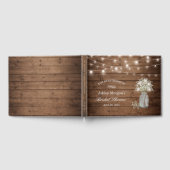 Rustic Baby's Vrijgezellenfeest met de ringbandlam Gastenboek (Volledig)