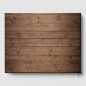 Rustic Baby's Vrijgezellenfeest met de ringbandlam Gastenboek (Achterkant)