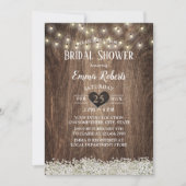 Rustic Baby's Vrijgezellenfeest met de ringbandlam Kaart (Voorkant)