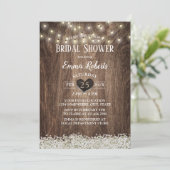 Rustic Baby's Vrijgezellenfeest met de ringbandlam Kaart (Staand voorkant)