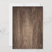 Rustic Baby's Vrijgezellenfeest met de ringbandlam Kaart (Achterkant)