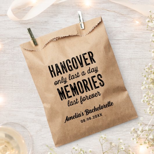 Rustic Bachelorette Party Hangover Recovery Kit Fa Bedankzakje (Geknipt)