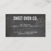 Rustic Bakery Chalkboard Visitekaartje (Achterkant)