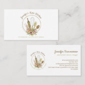 Rustic Bakery Elegant Chef Visitekaartje (Voorkant / Achterkant)