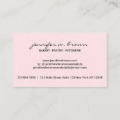 Rustic Bakery French Macaroon Cafe Visitekaartje (Achterkant)