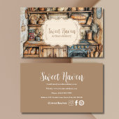 Rustic Bakery Junk Journal Visitekaartje