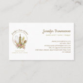 Rustic Bakery Logo Keto Vegan Chef Visitekaartje (Achterkant)