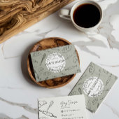 Rustic Bakery Store Aangepaste Visitekaartjes