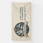 Rustic Bakery Store Pastry Dessert Sweet Cake Shop Spandoek (Verticaal)