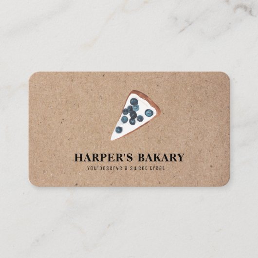 Rustic Bakery Visitekaartje | Kraft (Voorkant)