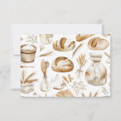 Rustic Baking Business Bedankkaart (Achterkant)