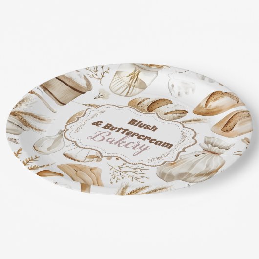 Rustic Baking Business Papieren Bordje (Gekanteld)