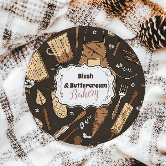 Rustic Baking Business Papieren Bordje