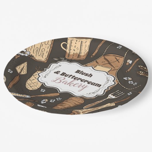 Rustic Baking Business Papieren Bordje (Gekanteld)