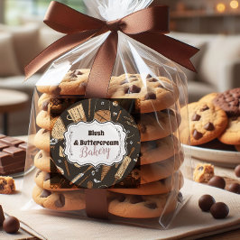 Rustic Baking Business Ronde Sticker