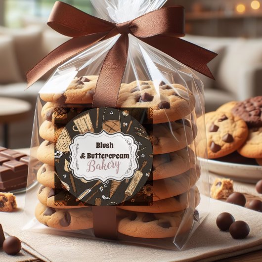 Rustic Baking Business Ronde Sticker