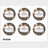 Rustic Baking Business Ronde Sticker (Vel)